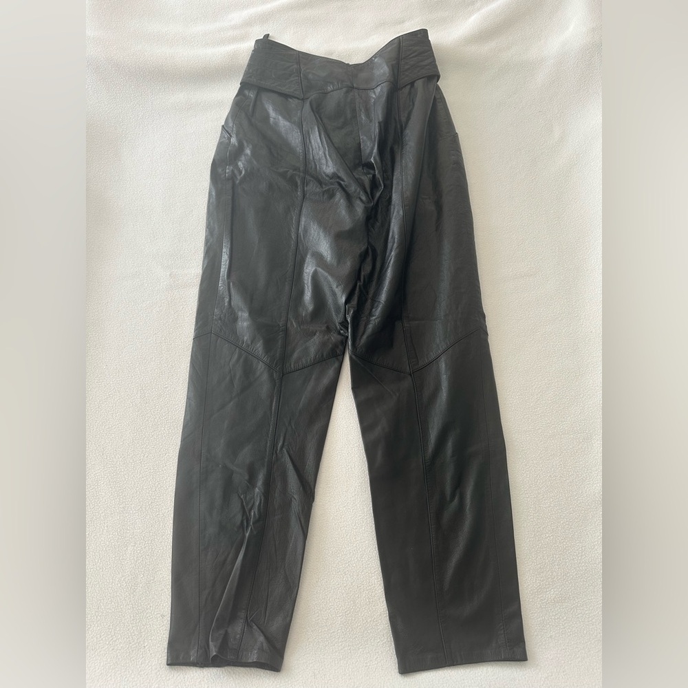 G-111 Pants Women’s Size 9 (28Wx29L) Black 100% Outer Shell Leather/Nylon Lined - Picture 5 of 11